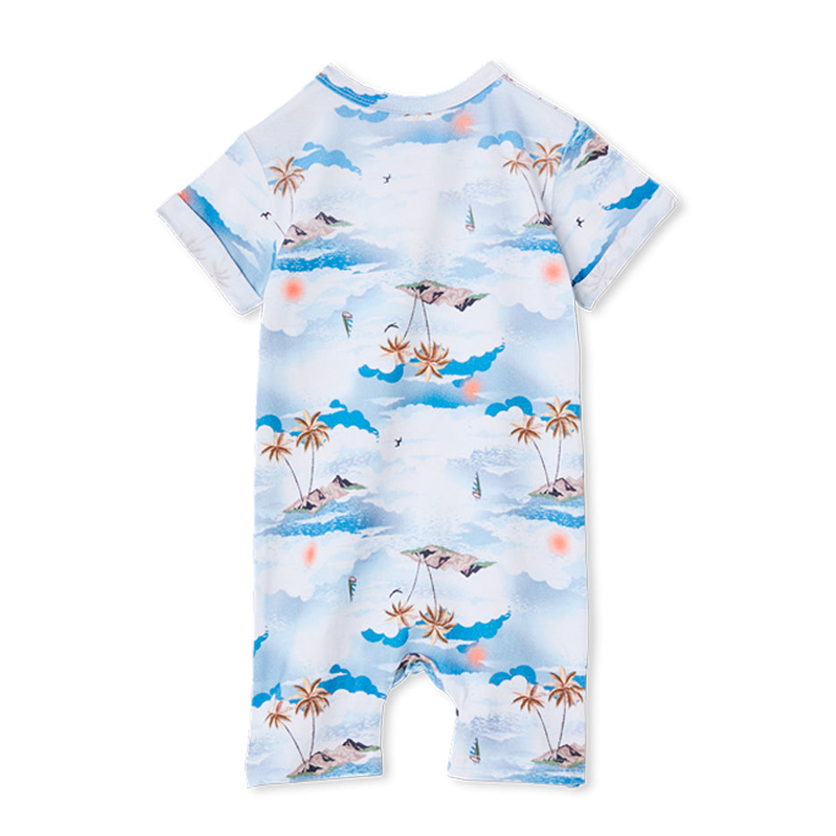 Milky Island Romper - Baby Blue