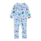 Milky Zip Romper - Space Dino