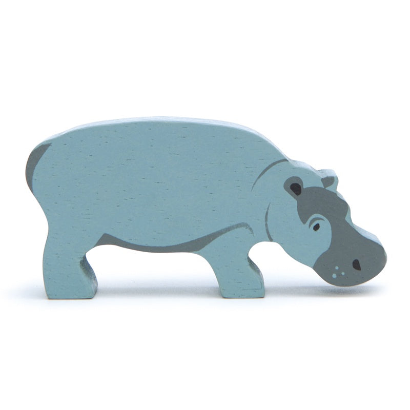 Wooden Safari Animal - Hippo