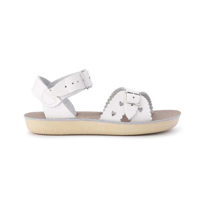 Saltwater Sandals Sun San Sweetheart - White