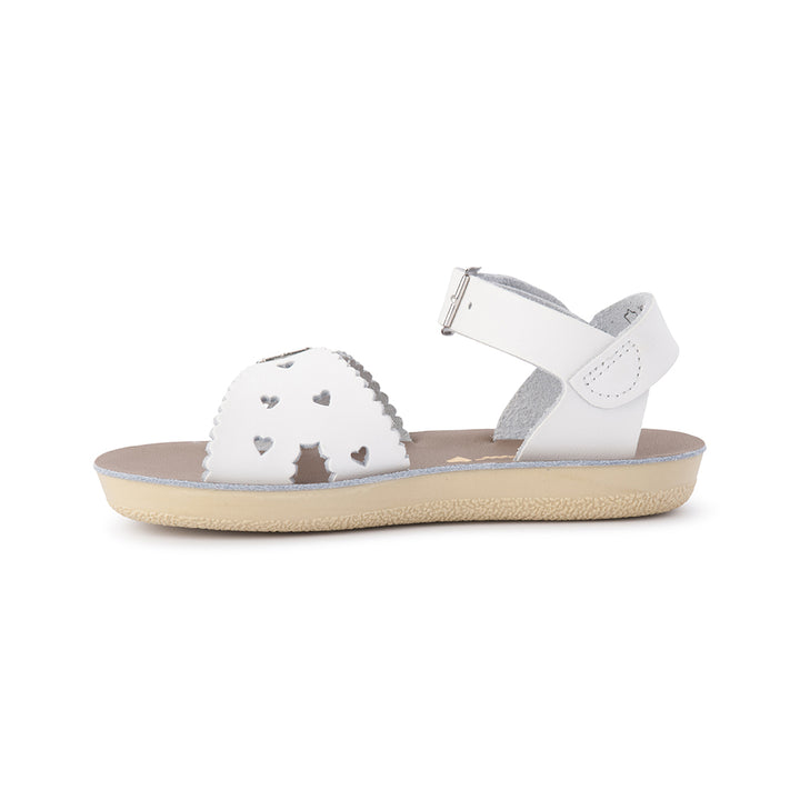 Saltwater Sandals Sun San Sweetheart - White