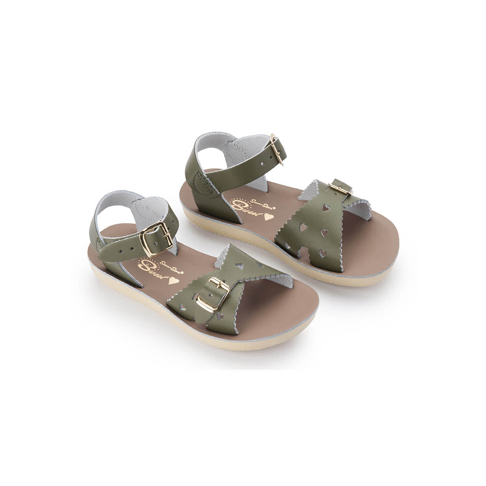 Saltwater Sandals Sun San Sweetheart - Olive