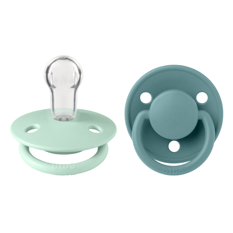 De Lux Silicone Pacifier 2 Pack - Nordic Mint/Island Sea