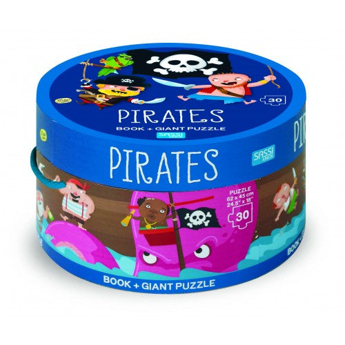30 Piece Giant Puzzle & Book - Pirate