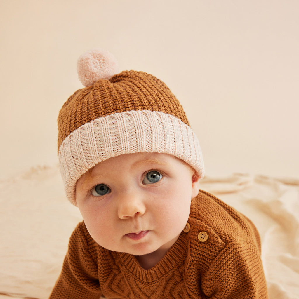Knitted Spliced Hat - Spice