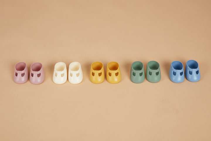 Olli Ella Dinkum Doll Shoes - Mallow Pink