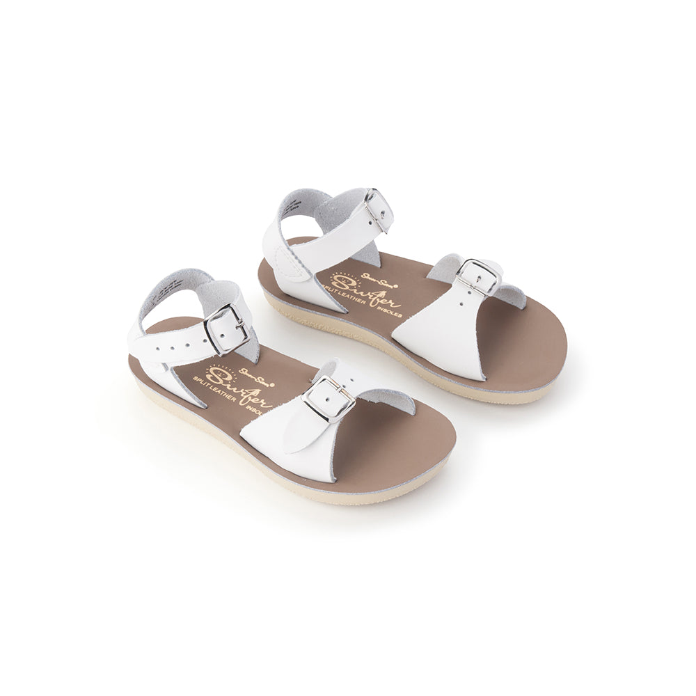 Saltwater Sandals Sun San Surfer - White