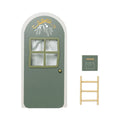 Christmas Elf Door - Green With Light