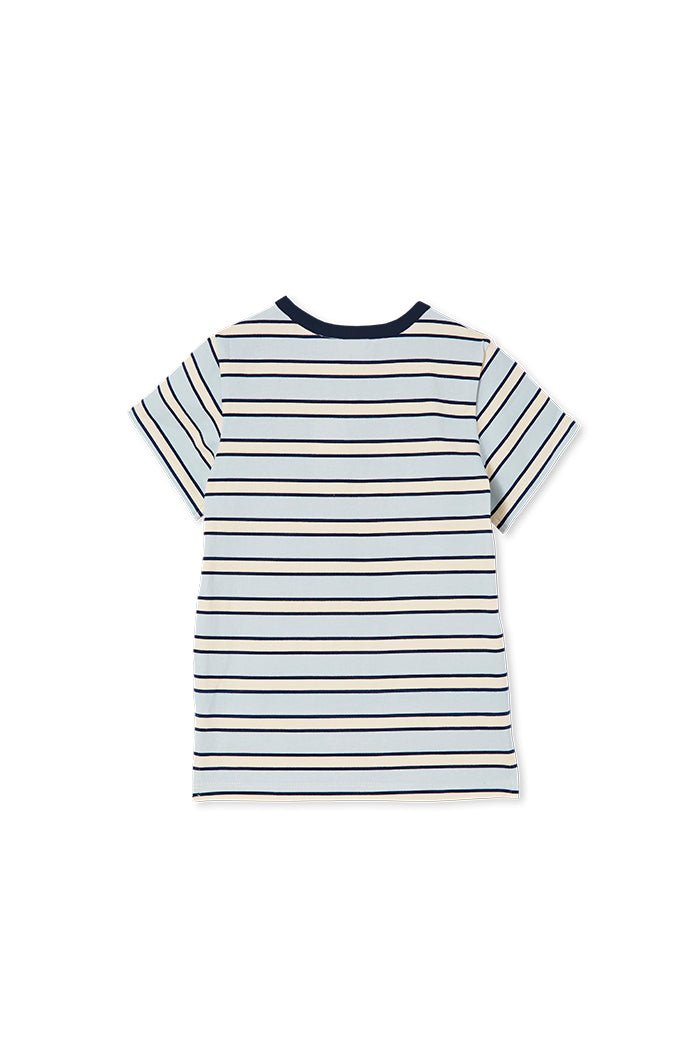 Milky Baby Blue Stripe Tee