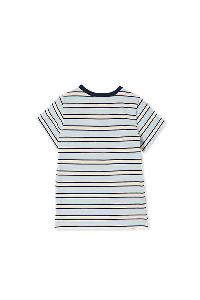 Milky Blue Stripe Tee