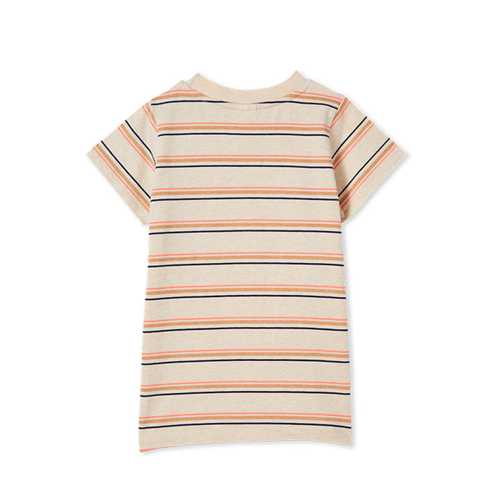 Milky Baby Natural Stripe Tee - Natural