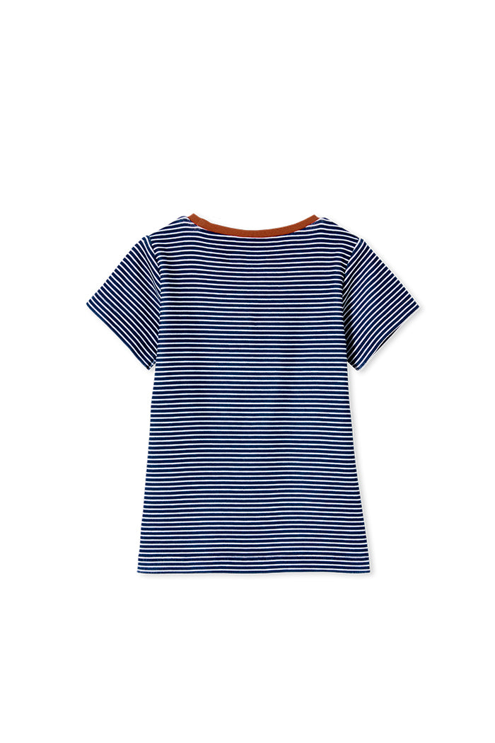 Milky Baby Navy Mini Stripe Tee