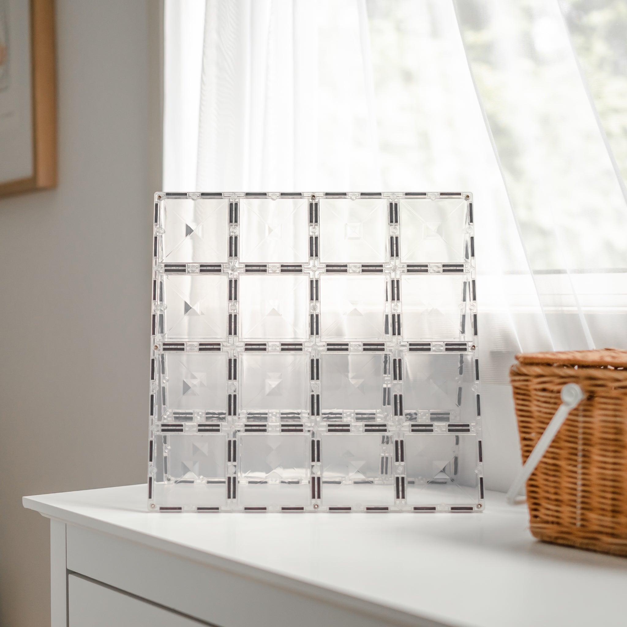 Connetix Tiles - 2 Piece Base Plate Set | Clear