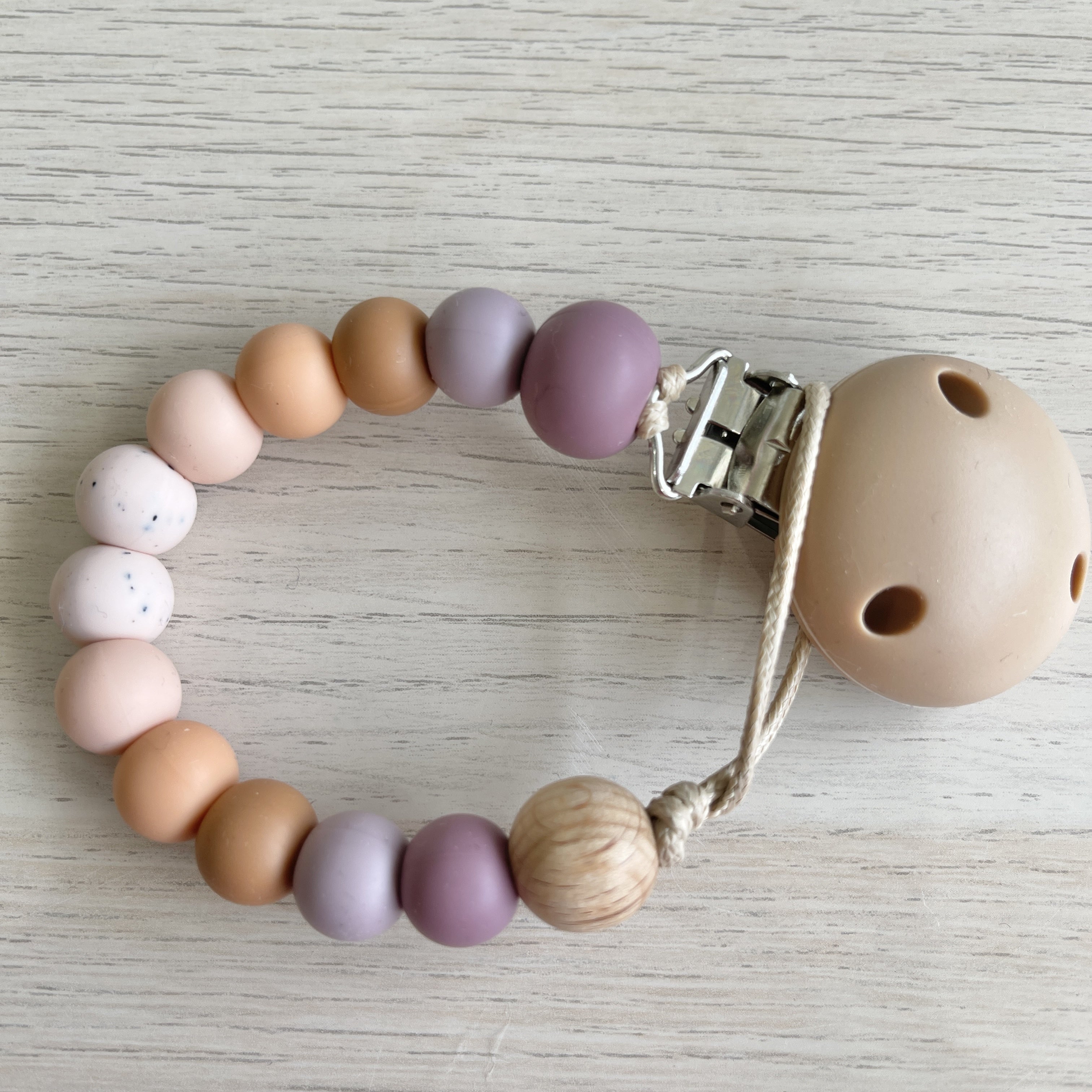Zuri Pacifier Clip - Banksia