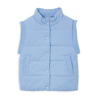 Milky Puffer Vest - Bluebell