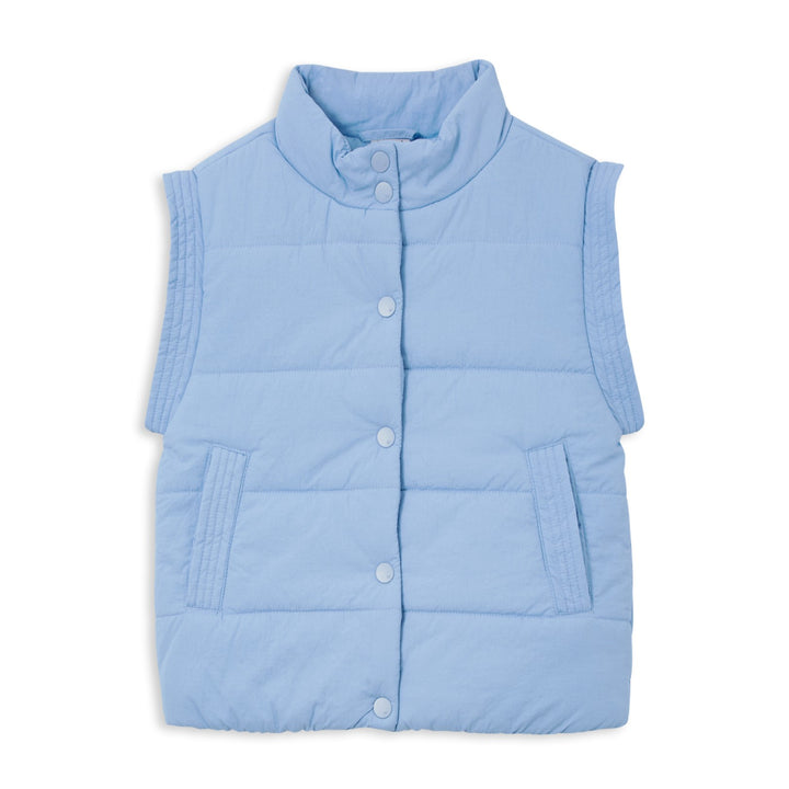 Milky Puffer Vest - Bluebell