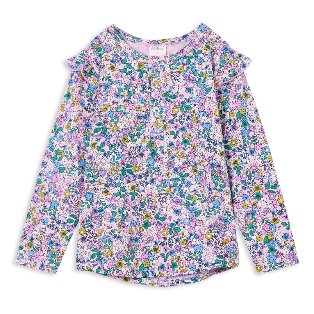 Milky Frill Henley - Posy