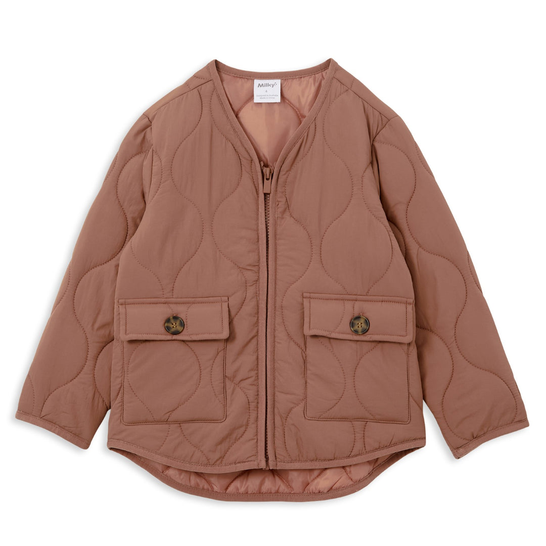 Milky Puffer Jacket - Cinnamon