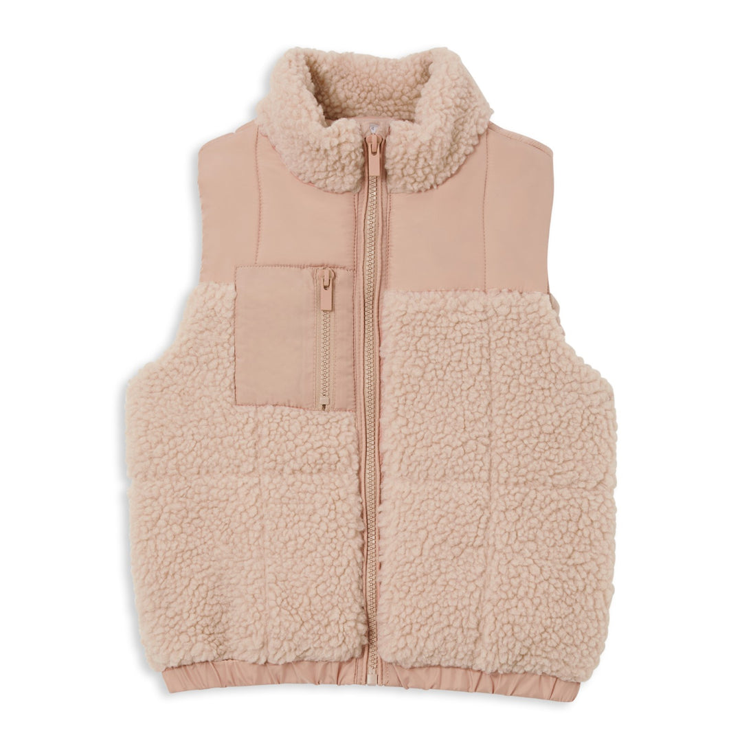 Milky Puffer Vest - Two Tone