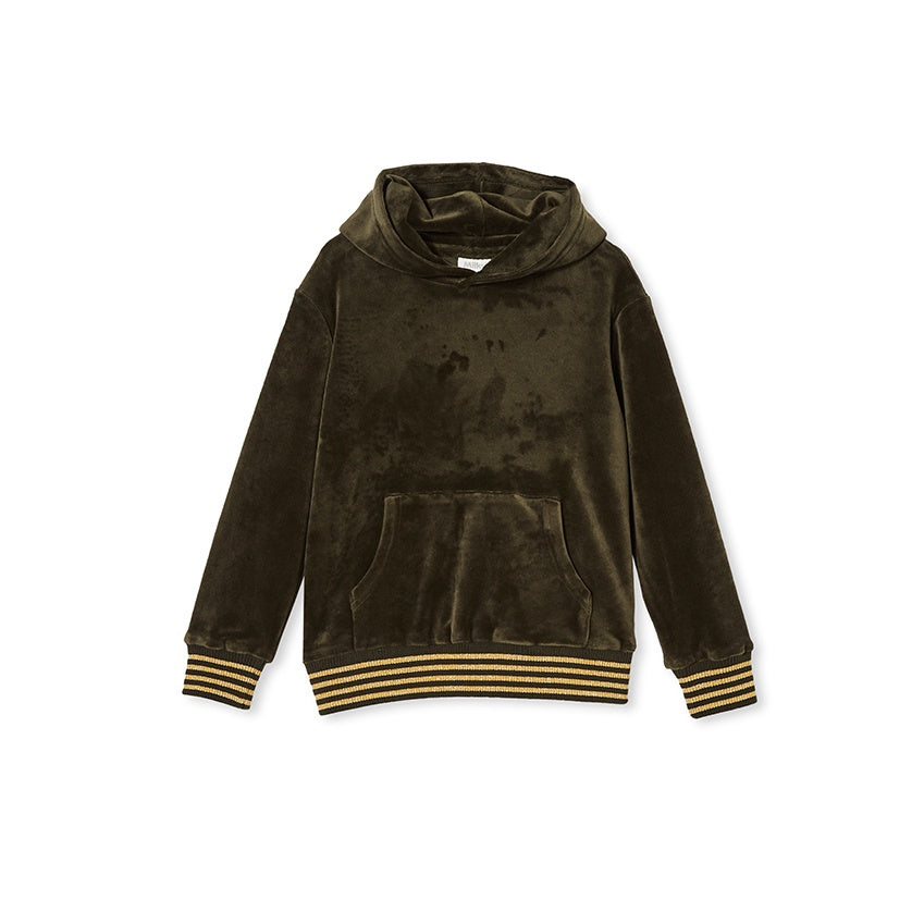 Milky Baby Velour Tipping Hood