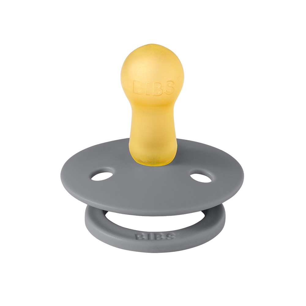 Pacifier 2 Pack - Round - Latex - Smoke