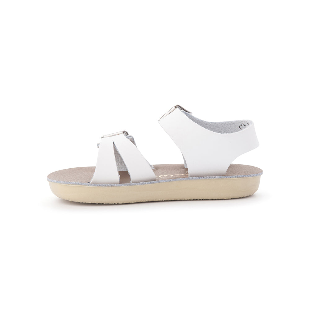 Saltwater Sandals Sun San Sea Wee - White