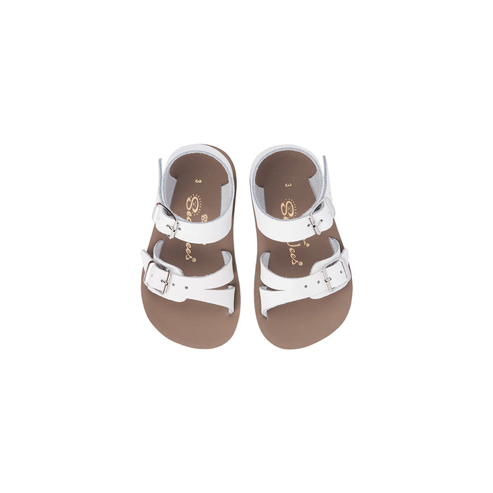 Saltwater Sandals Sun San Sea Wee - White