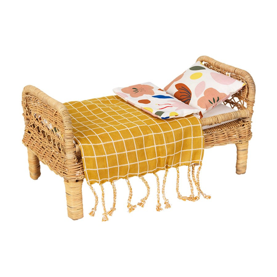 Doll Bed - Rattan