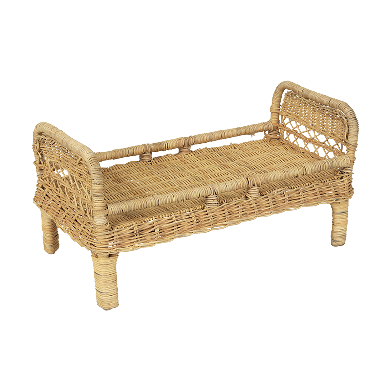 Doll Bed - Rattan