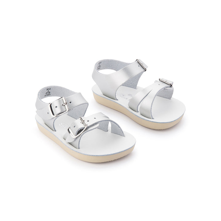 Saltwater Sandals Sun San Sea Wee - Silver