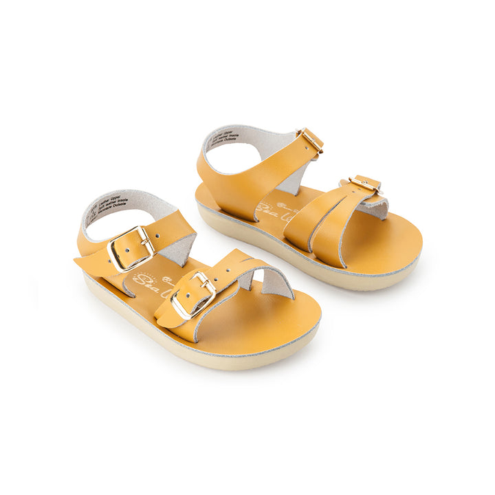 Saltwater Sandals Sun San Sea Wee - Mustard