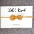 Ida Small Cord Bow - Mustard