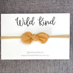 Ida Small Cord Bow - Mustard