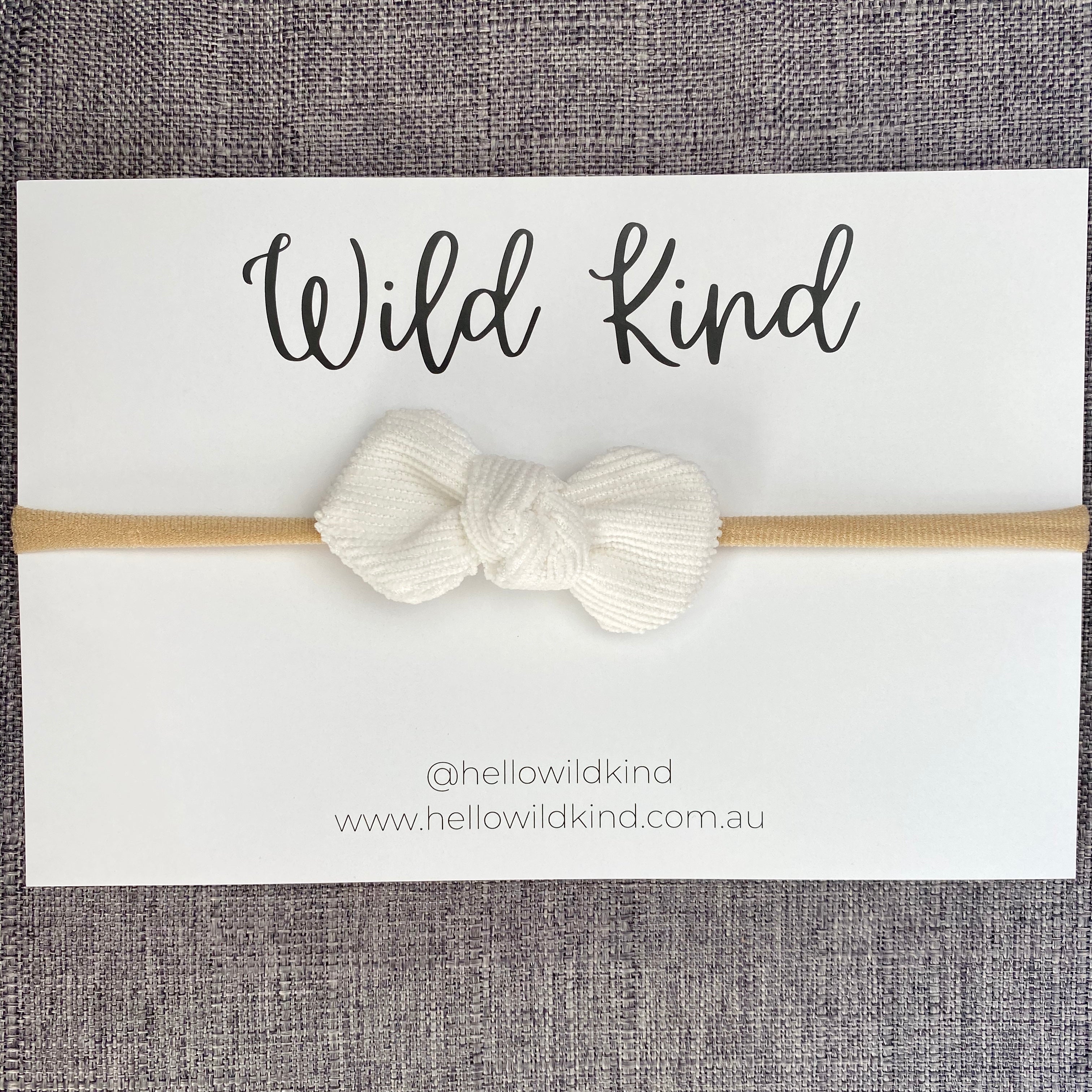 Ida Small Cord Bow - Milk