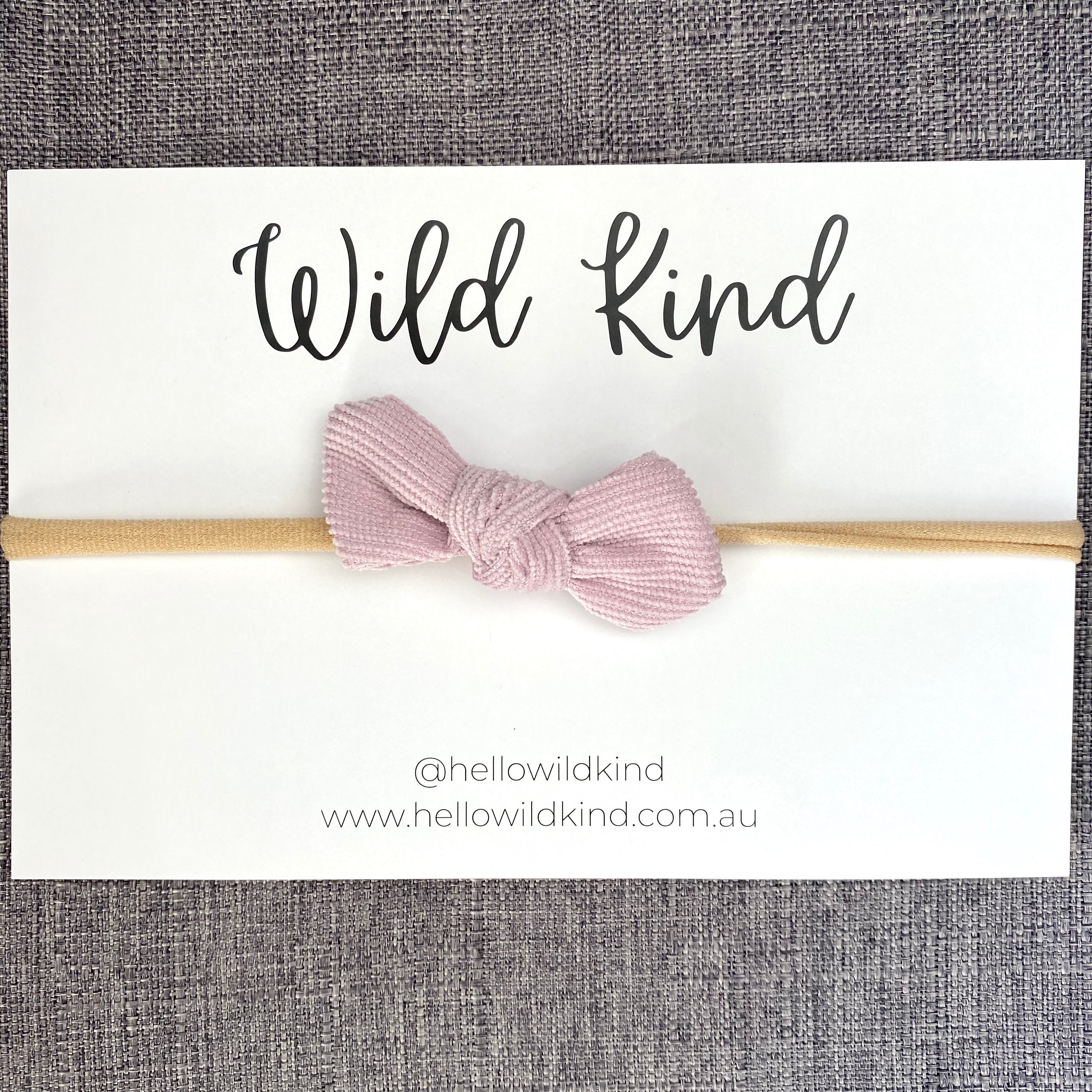 Ida Small Cord Bow - Lilac