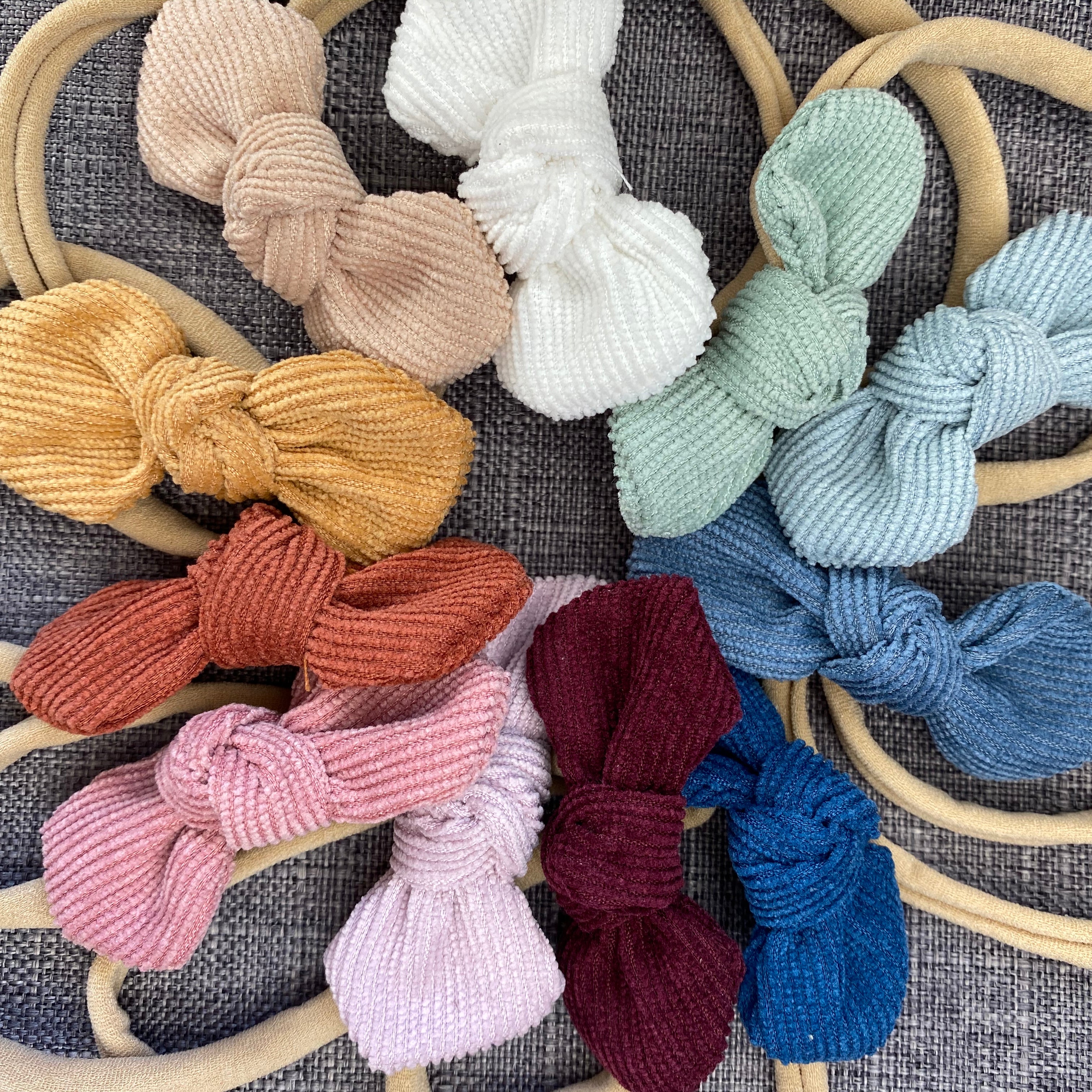 Ida Small Cord Bow - Rust