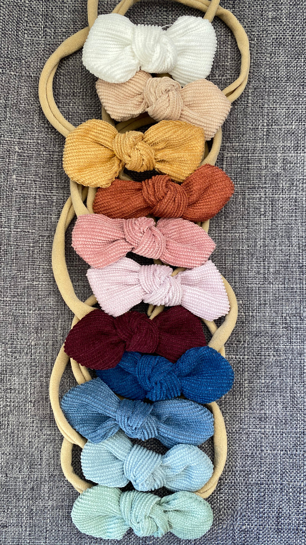 Ida Small Cord Bow - Dusty Pink