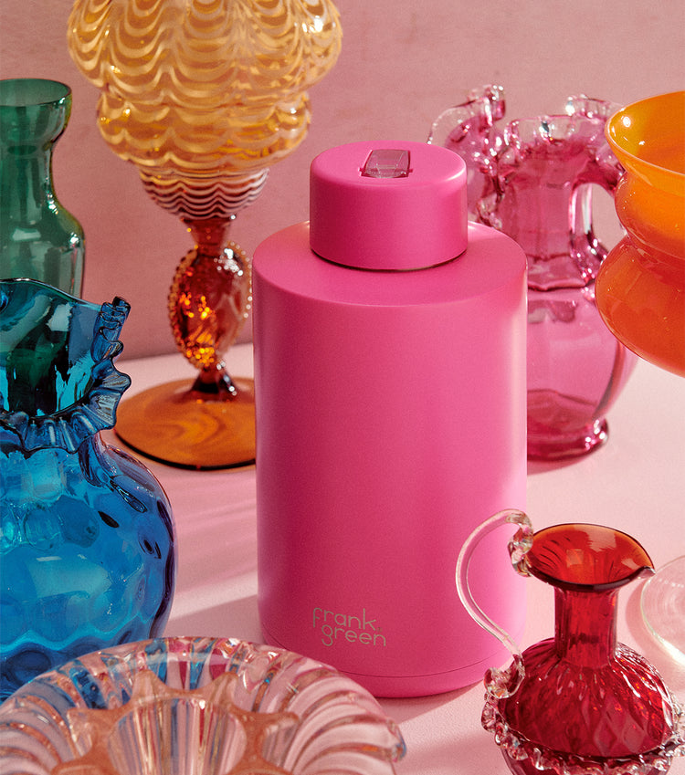 Frank Green Drink Bottle 2L - Neon Pink