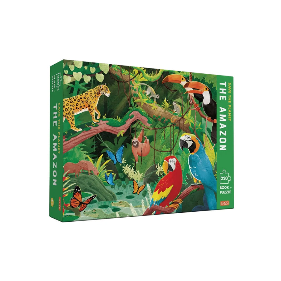 220 Piece Save the Planet Puzzle + Book Set - Amazon