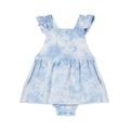 Tie Dye Baby Dress - Baby Blue