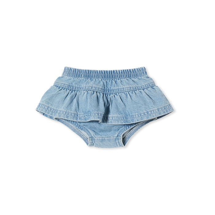 Milky Baby Denim Frill Bloomer