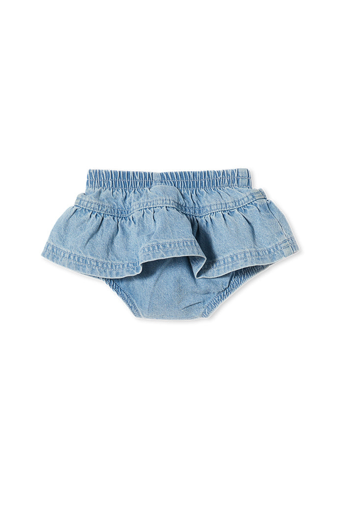 Milky Baby Denim Frill Bloomer
