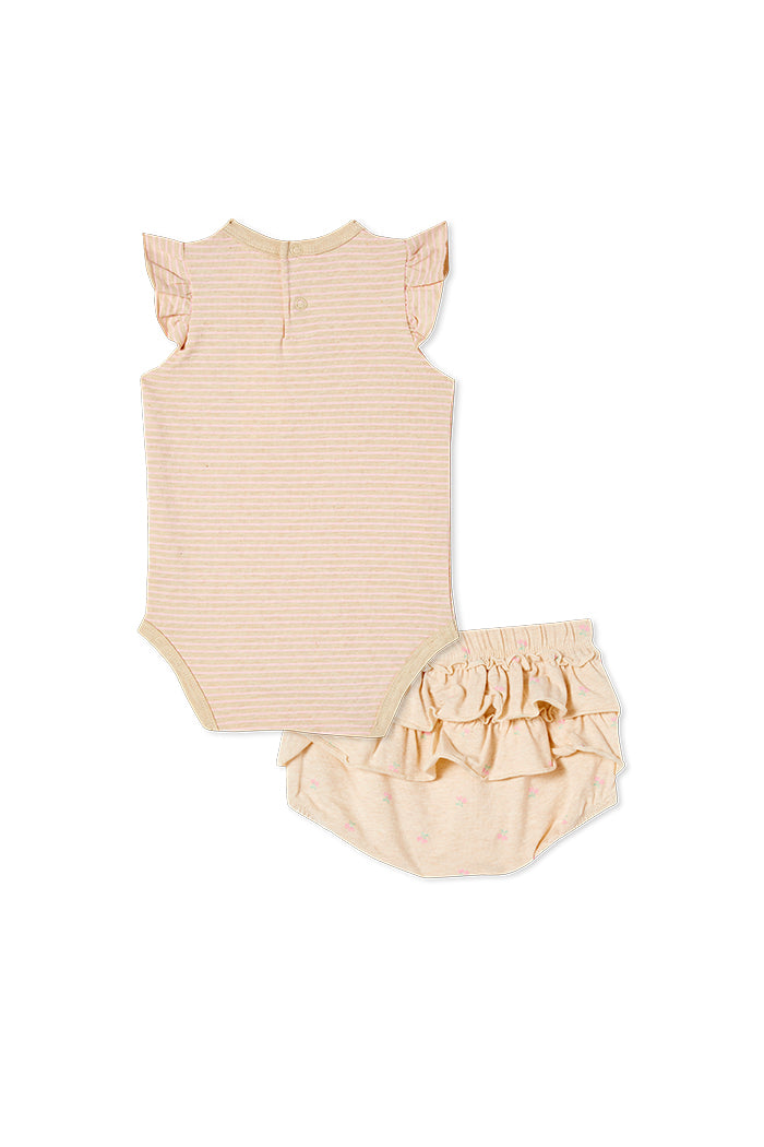 Milky Baby Ballet Pink Stripe Set