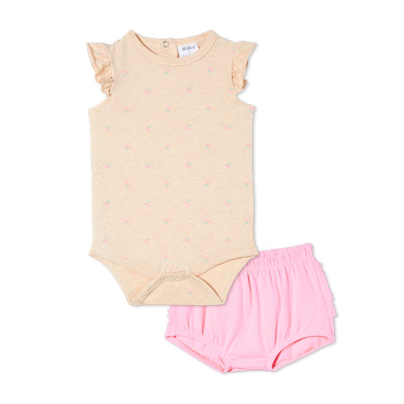 Milky Baby Ballet Floral Set