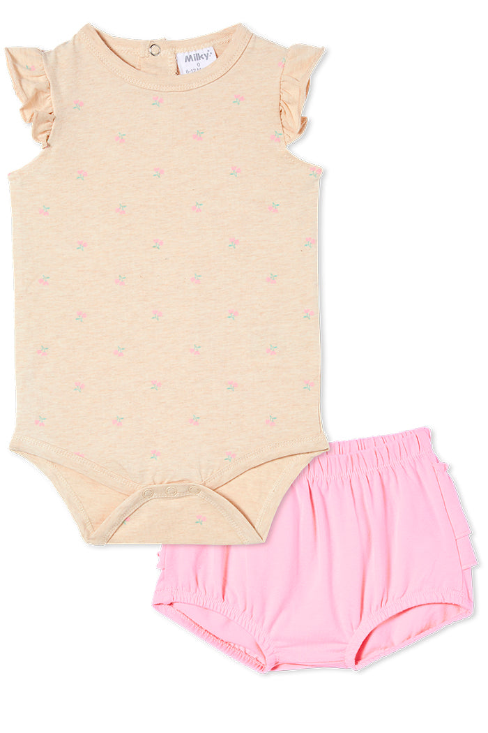 Milky Baby Ballet Floral Set