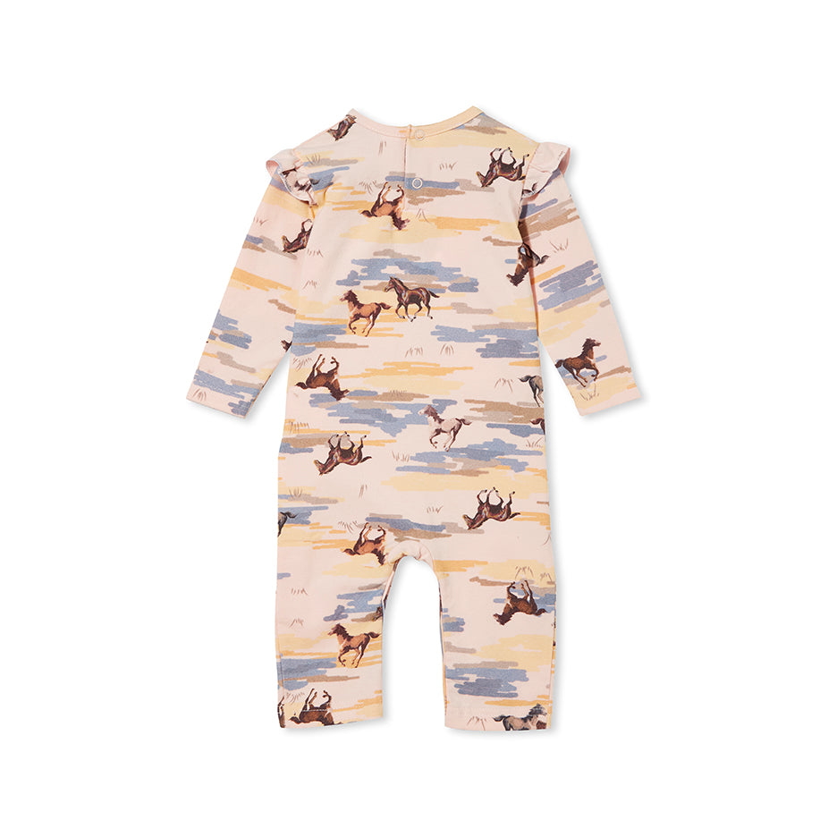 Milky Baby Horses Romper