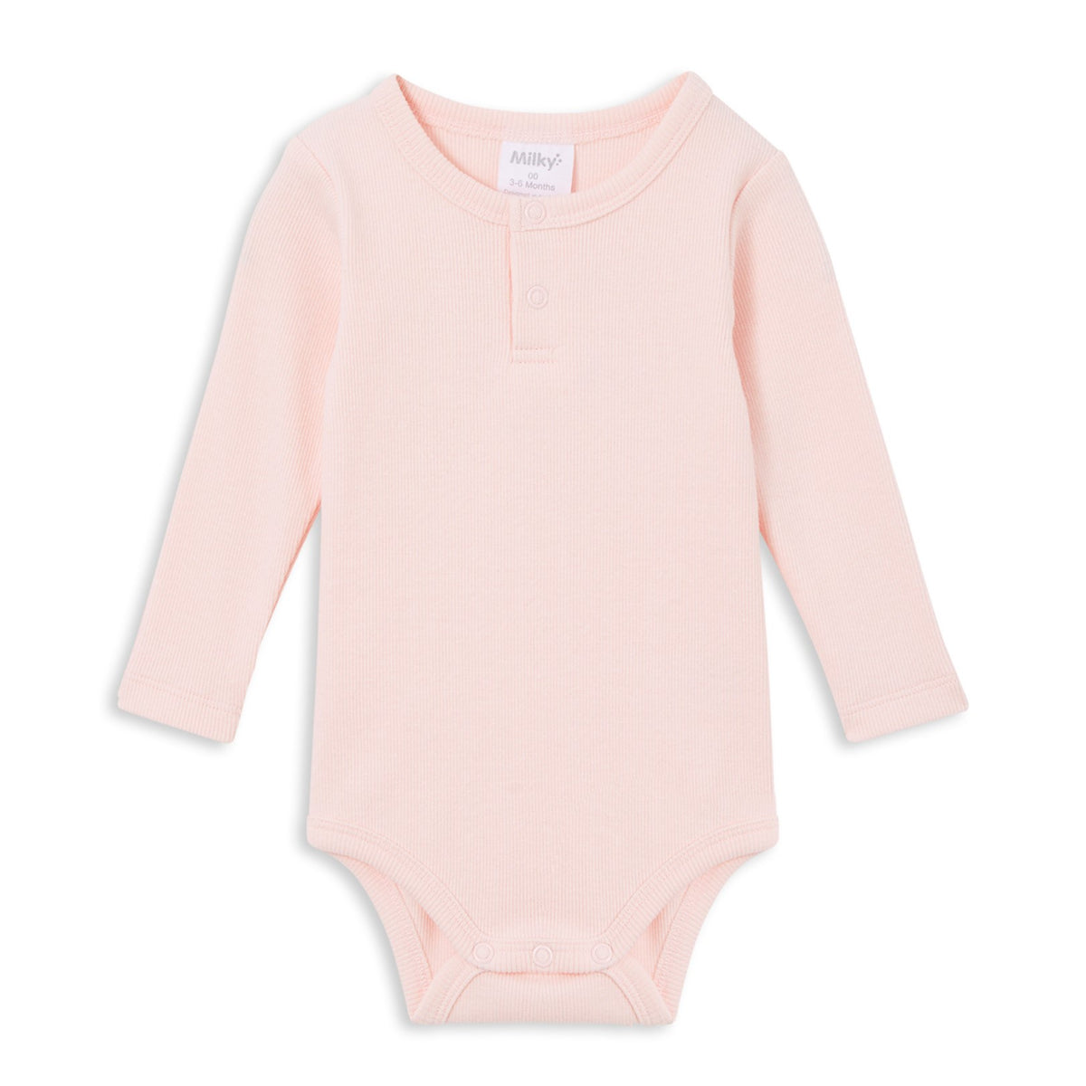 Rib Bubbysuit - Powder Pink