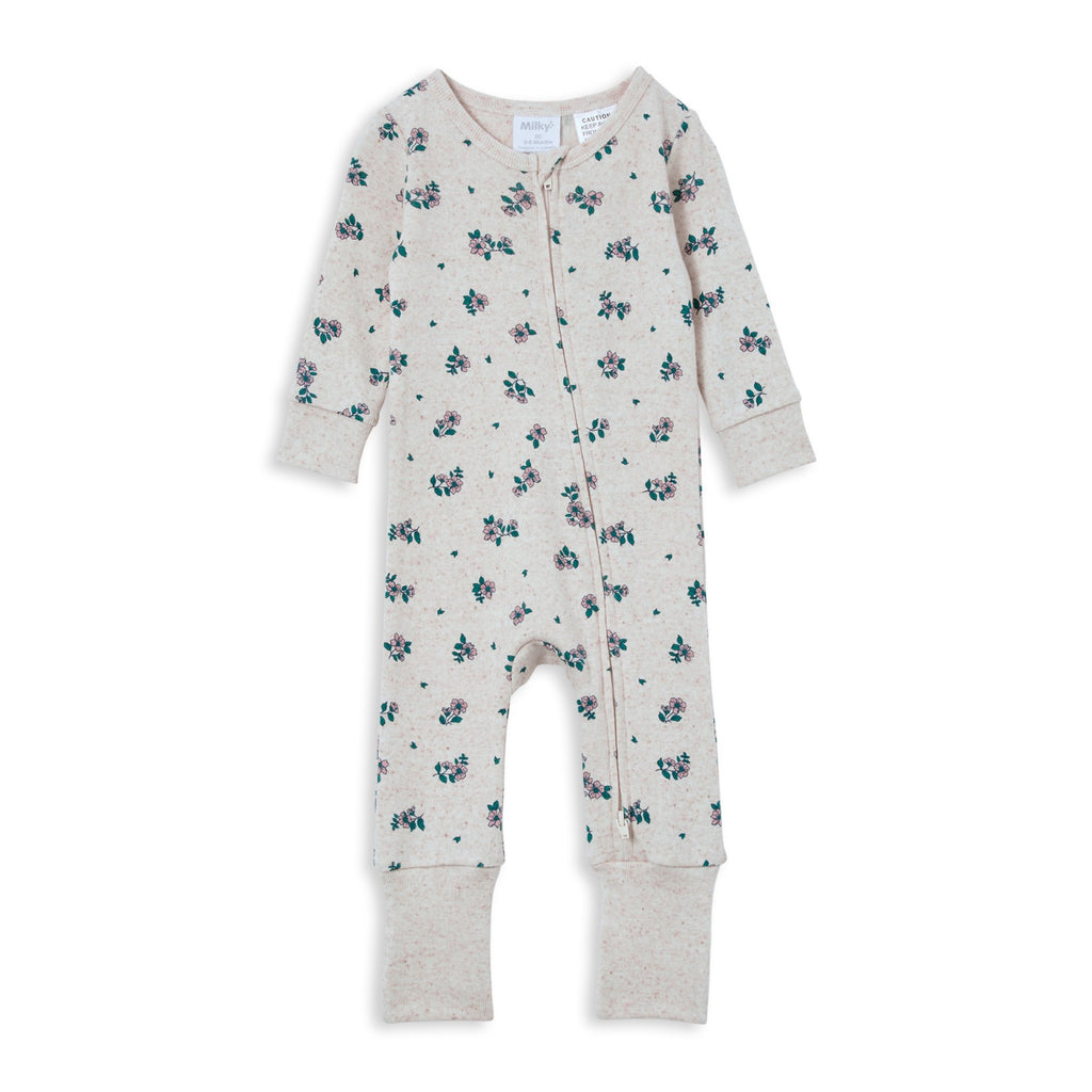 Zip Romper - Sweet Floral