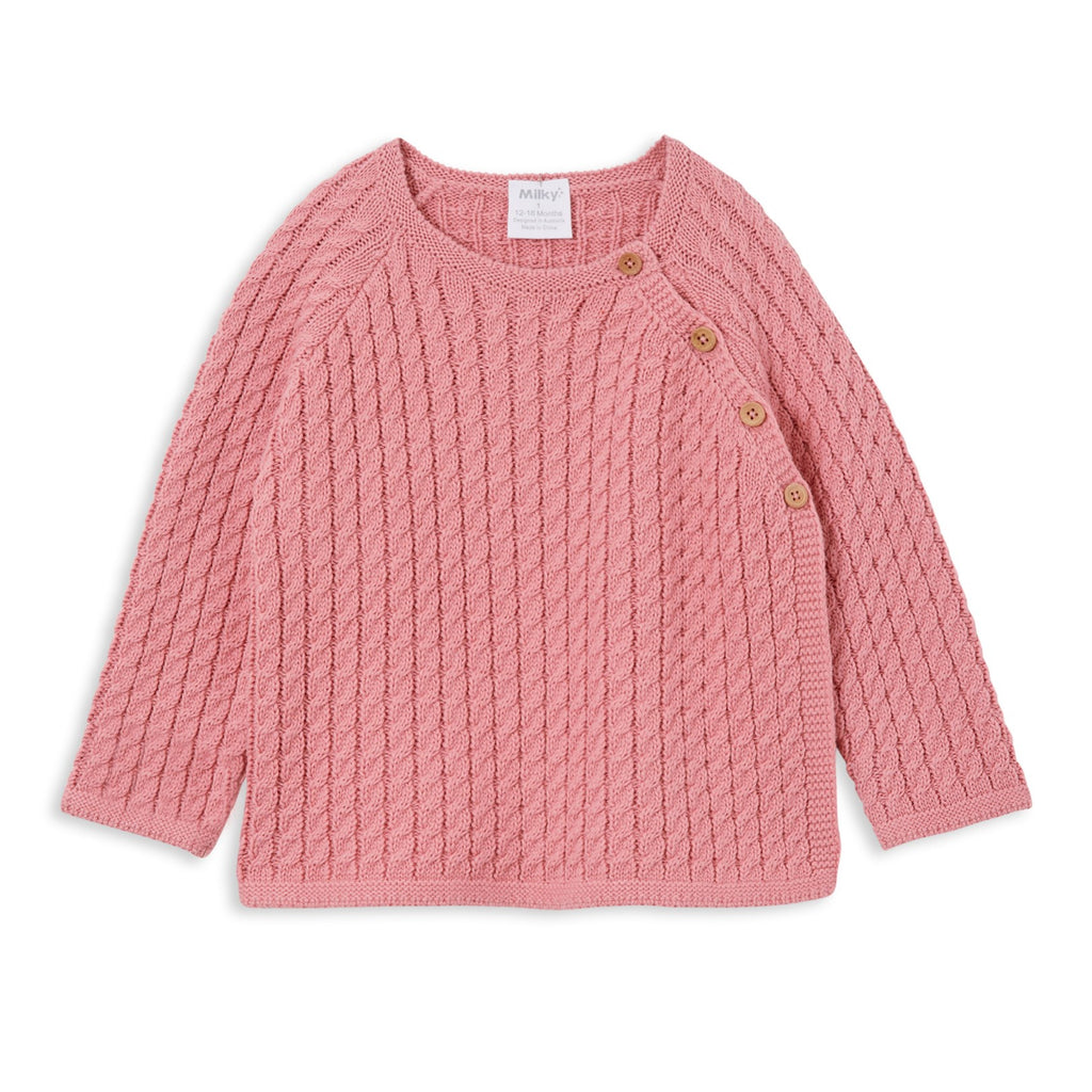 Knit Cardigan - Rose