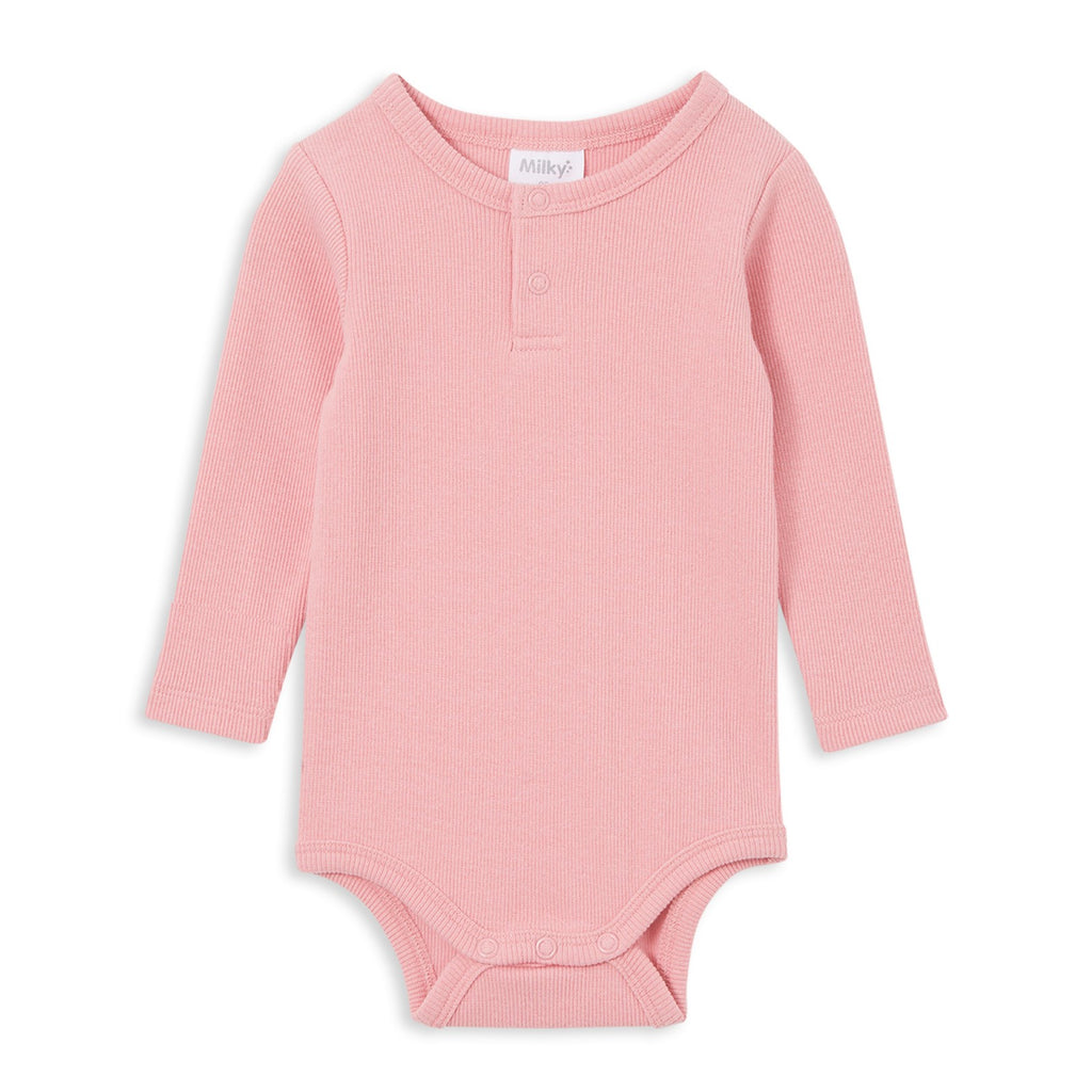 Rib Bubbysuit - Rose